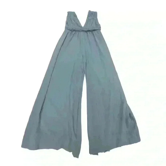 Divine Muse Slate Blue Wide-Leg Jumpsuit from Lulu’s size L - Picture 2 of 8